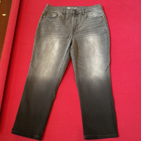 Diane Gilman DG2 brand jean ombré grey to black. - Picture 5 of 6